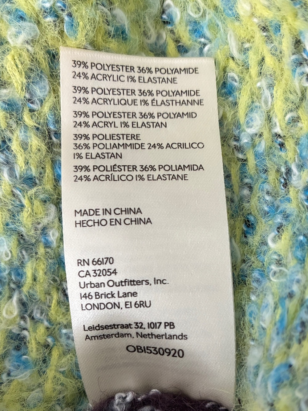 Free People Emerson Plaid Sweater Medium Blue Green Black Excellent Condition - Picture 5 of 5